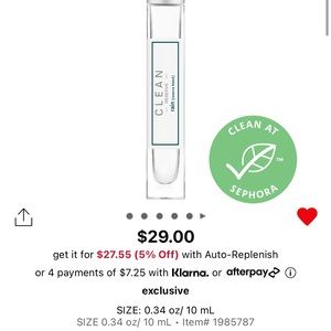 Clean Reserve Rain Travel Fragrance